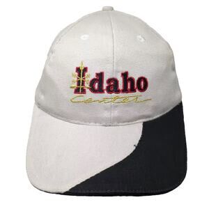 AMC Idaho Center Baseball Cap Hat Beige Black Strapback One Size Adjustable Logo